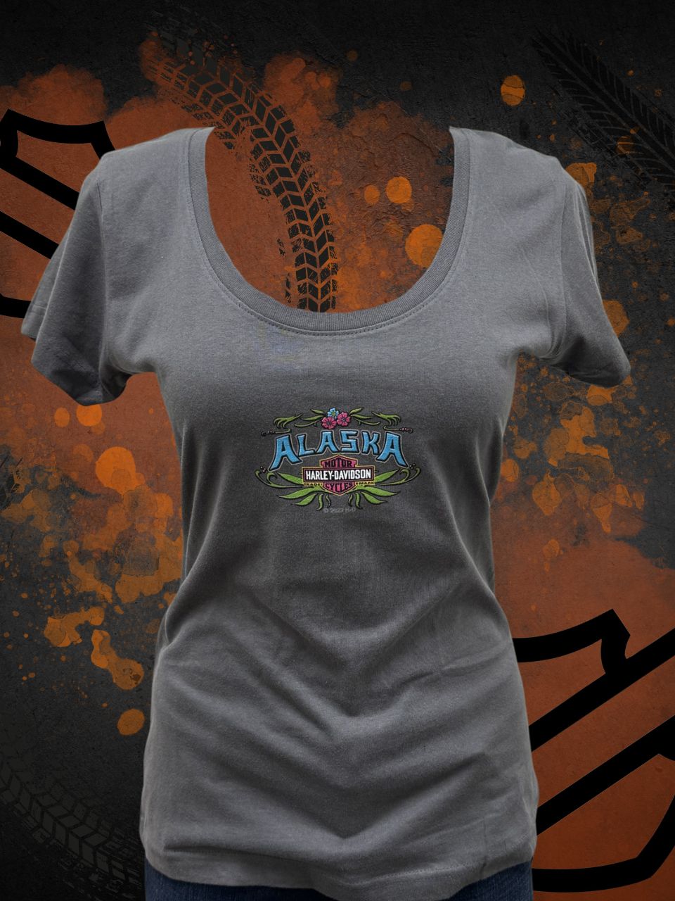 Flower Border Short Sleeve