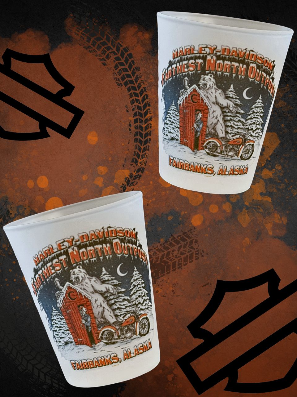 *Bear & Outhouse Shot Glass
