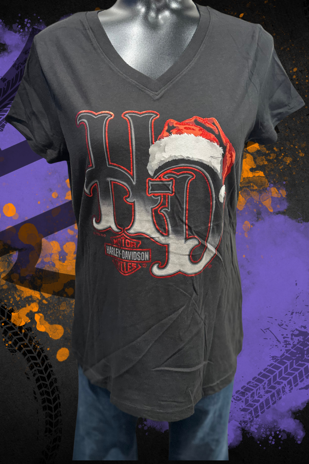 H-D SPIRIT V-NECK SHORT SLEEVE