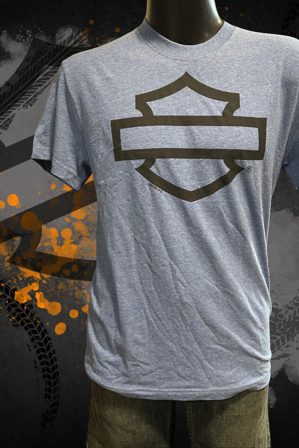 H-D Bar & Shield Outline - Short Sleeve