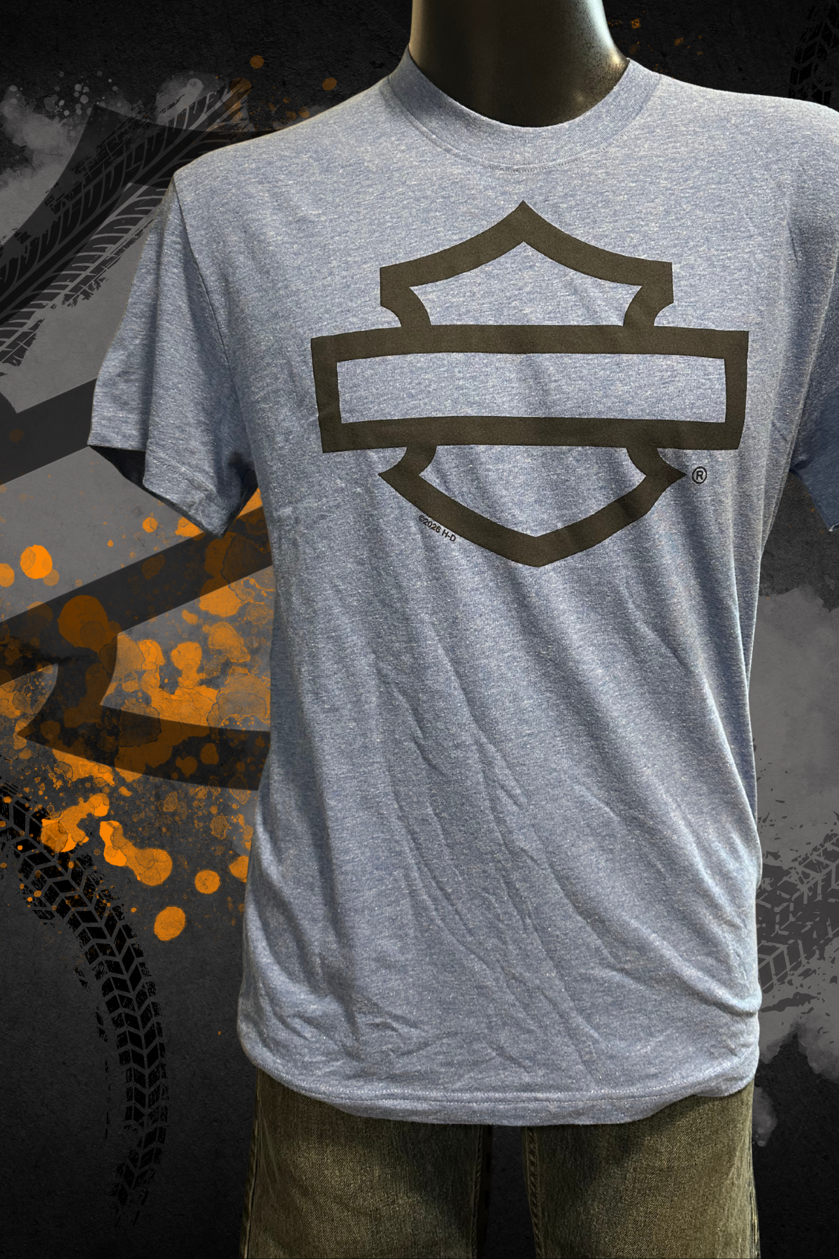 H-D Bar & Shield Outline - Short Sleeve