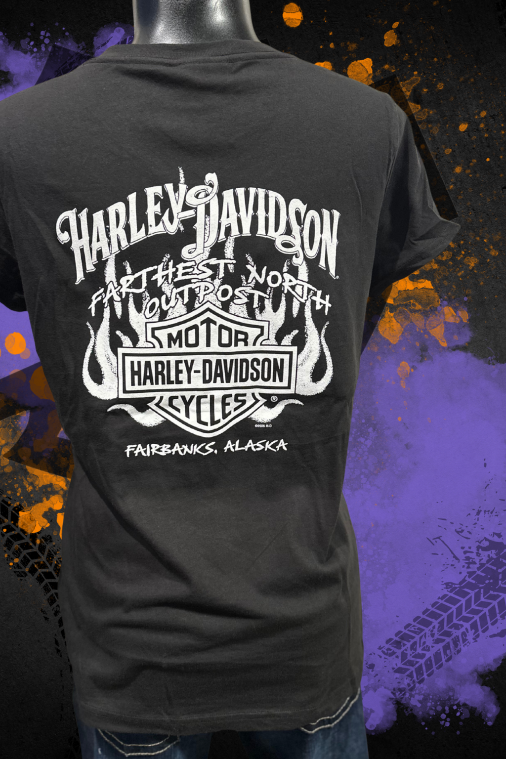 H-D SPIRIT V-NECK SHORT SLEEVE