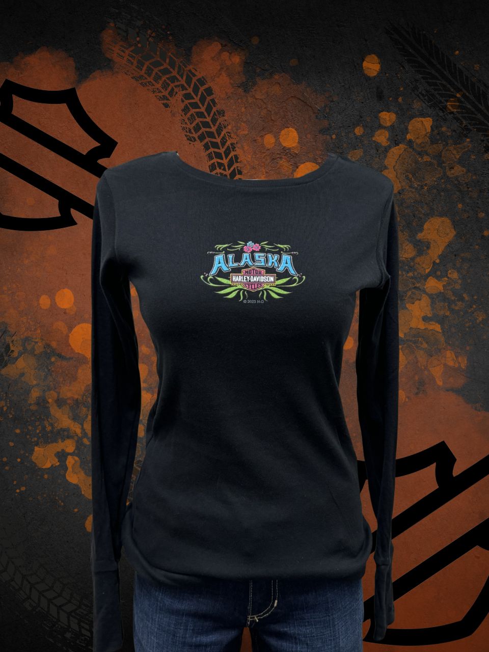 Flower Border - Long Sleeve