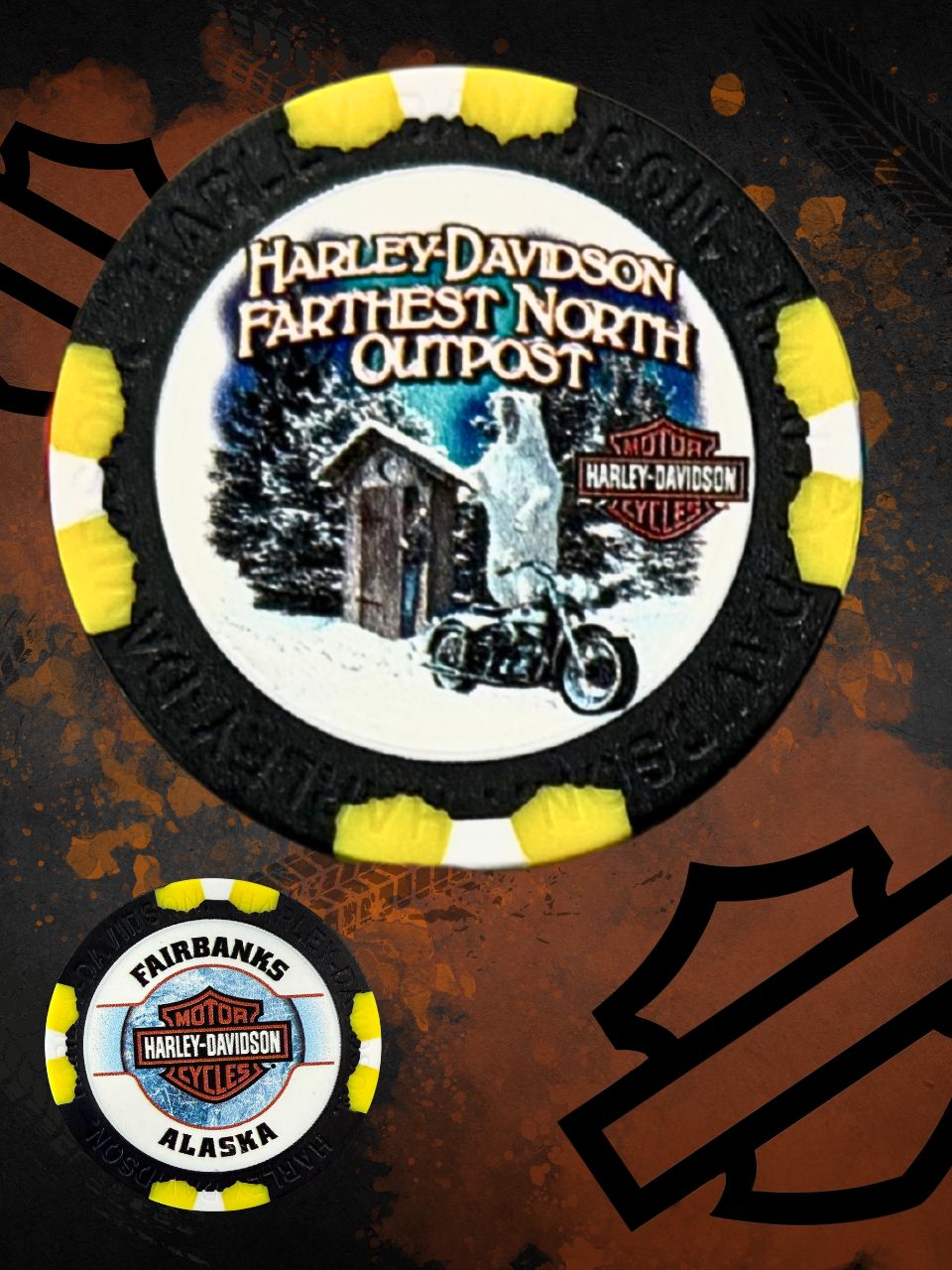 *Bear & Outhouse Poker Chips