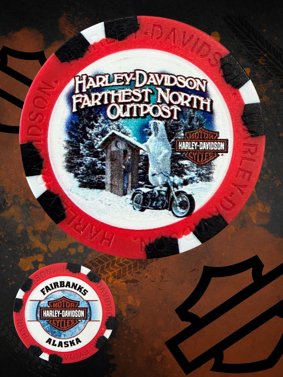 *Bear & Outhouse Poker Chips