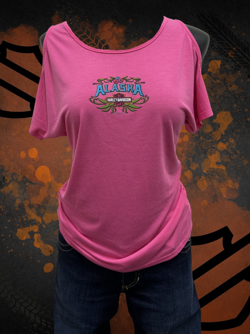 Flower Border Short Sleeve