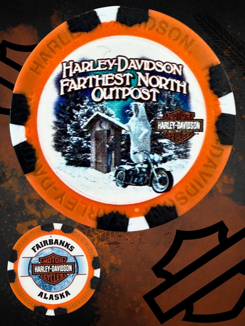 *Bear & Outhouse Poker Chips