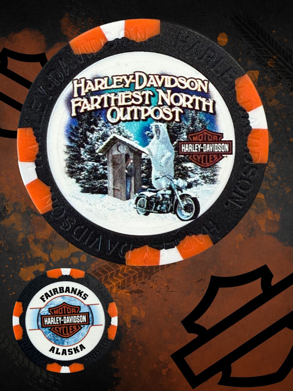 *Bear & Outhouse Poker Chips