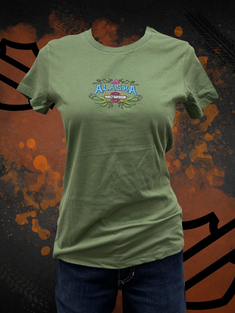 Flower Border Short Sleeve