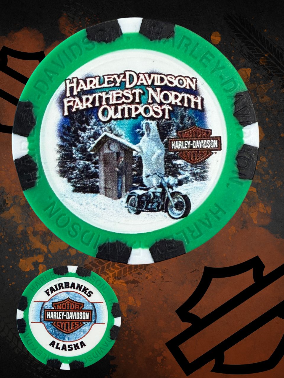 *Bear & Outhouse Poker Chips