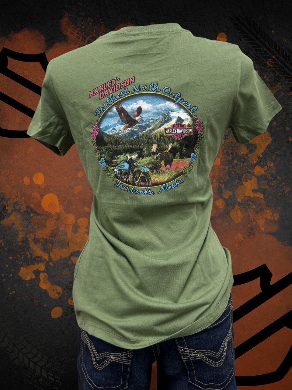 Flower Border Short Sleeve