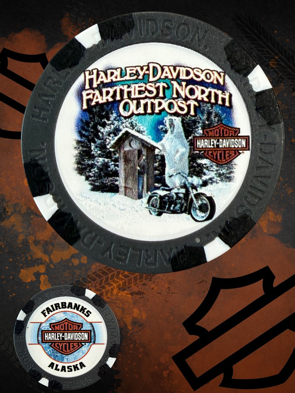 *Bear & Outhouse Poker Chips