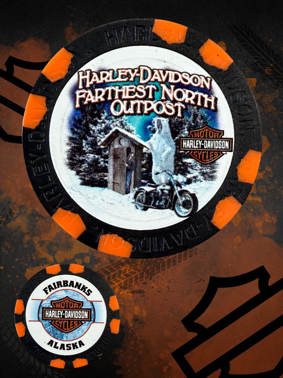 *Bear & Outhouse Poker Chips