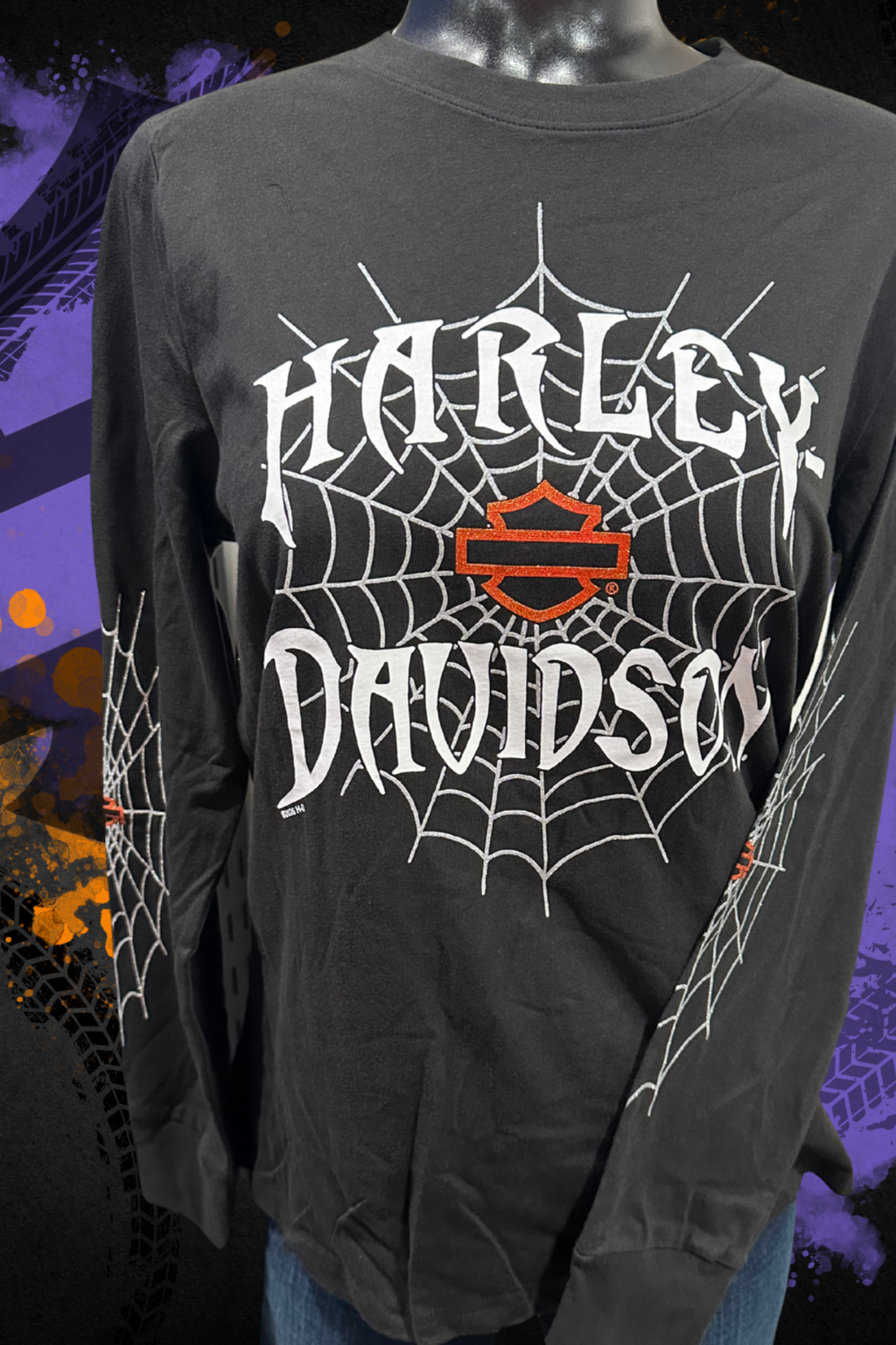 GLITTER WEB LONG SLEEVE