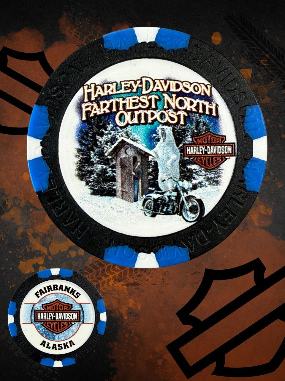 *Bear & Outhouse Poker Chips