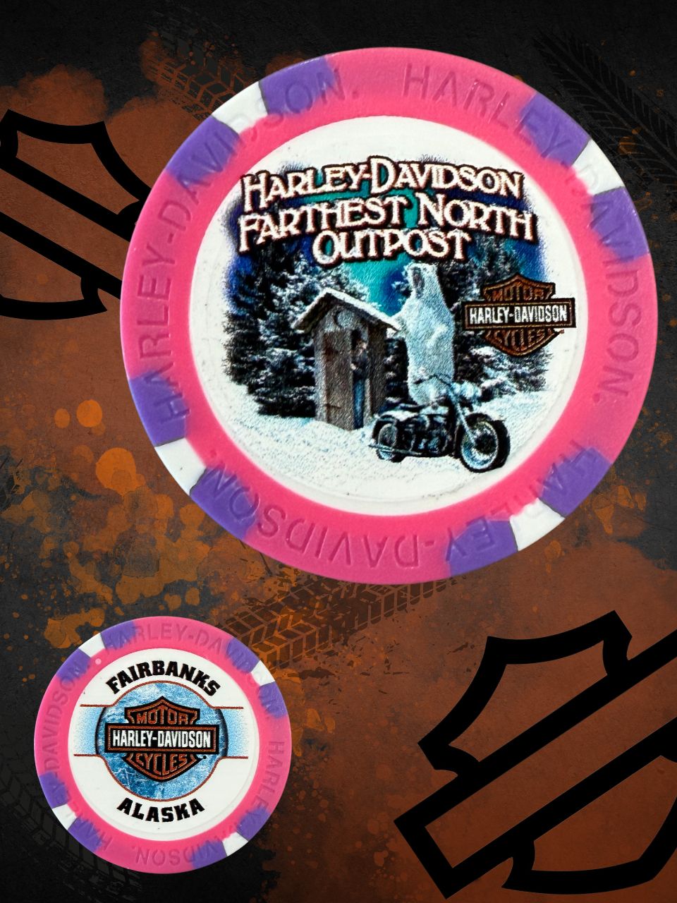 *Bear & Outhouse Poker Chips