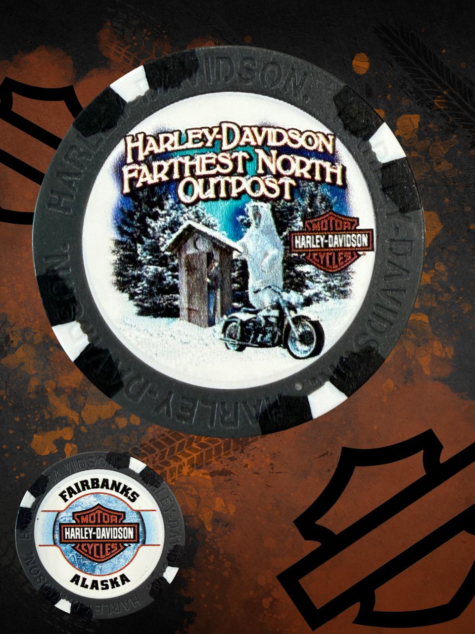 *Bear & Outhouse Poker Chips