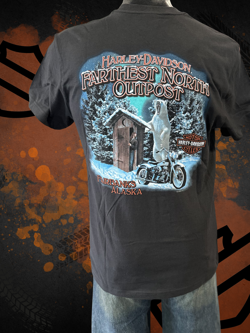 3D Bear & Outhouse Short Sleeve