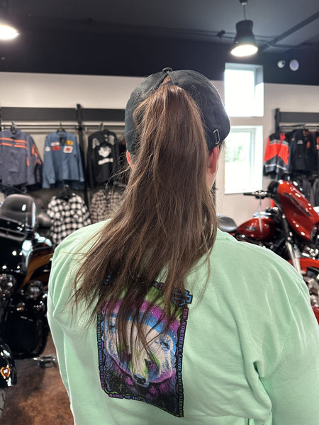 *Women's HD "BB WOVEN" Ponytail Hat
