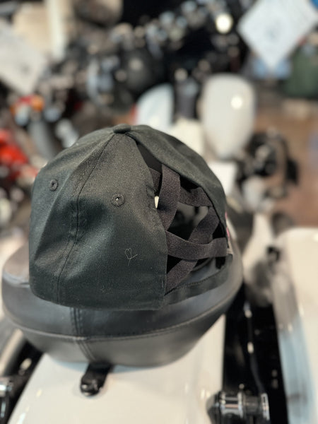 *Women's HD "BB WOVEN" Ponytail Hat