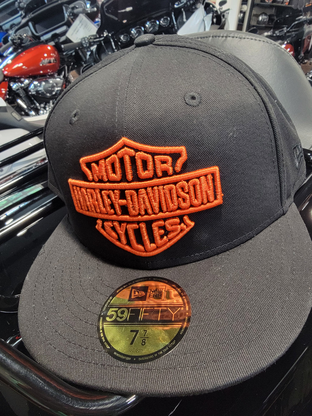 *Mens HD "WOVEN BLACK" Fitted Hat