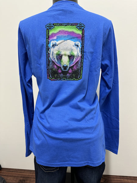 Women's Northern Lights Bear L/S