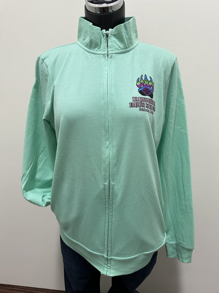 Women's Northern Lights Bear Zip-up