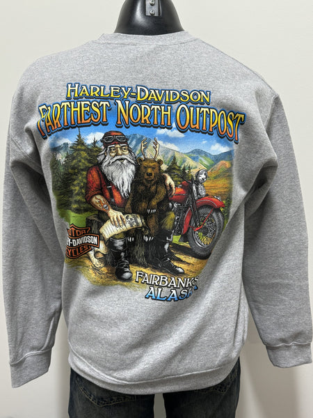 North Pole Pullover Sweatshirt Grey