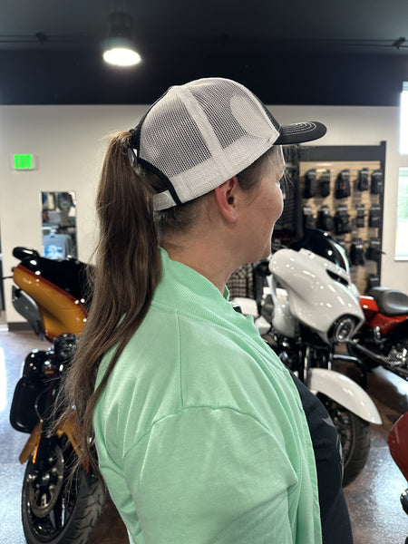 *Women's Custom "Leave" Ponytail Hat