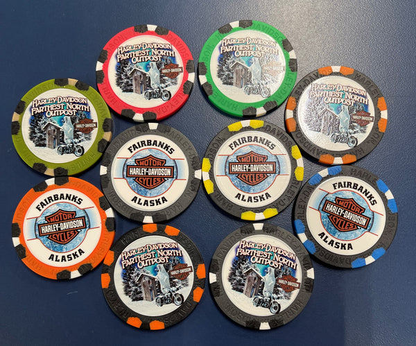 *Bear & Outhouse Poker Chips
